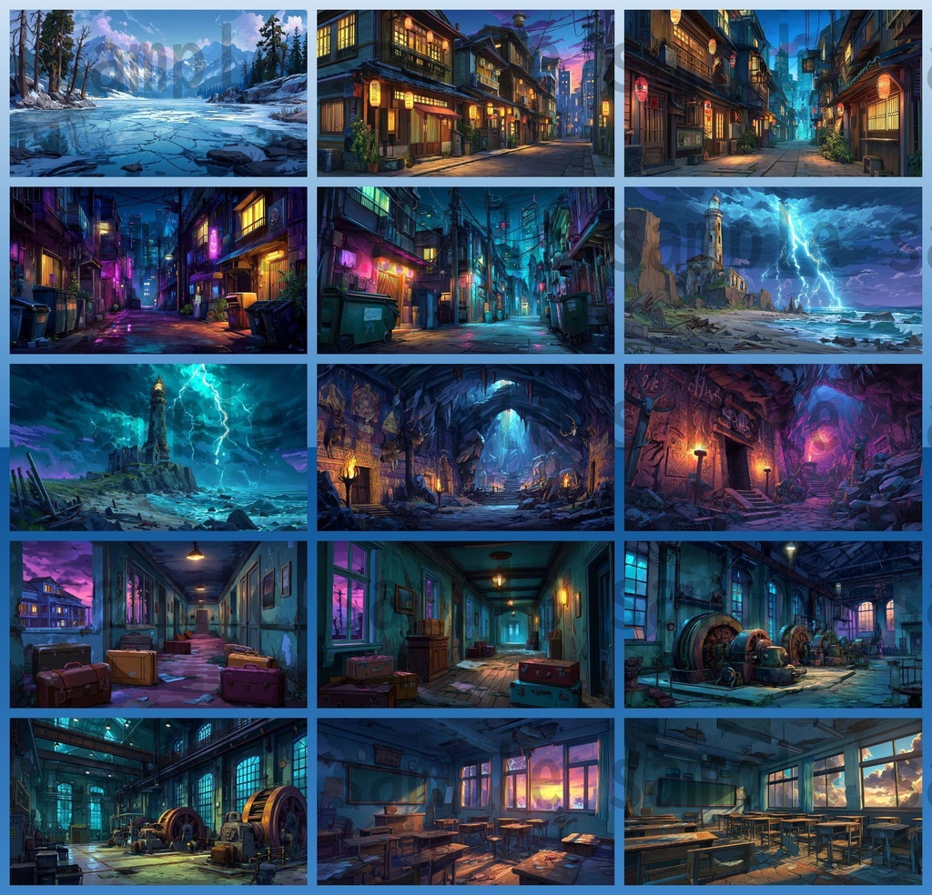 【107種 214枚】クトゥルフ神話TRPG等に使えそうな背景イラスト【著作権フリー素材】