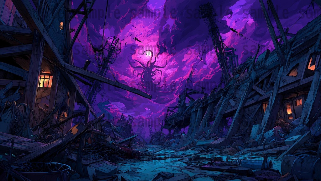 【107種 214枚】クトゥルフ神話TRPG等に使えそうな背景イラスト【著作権フリー素材】