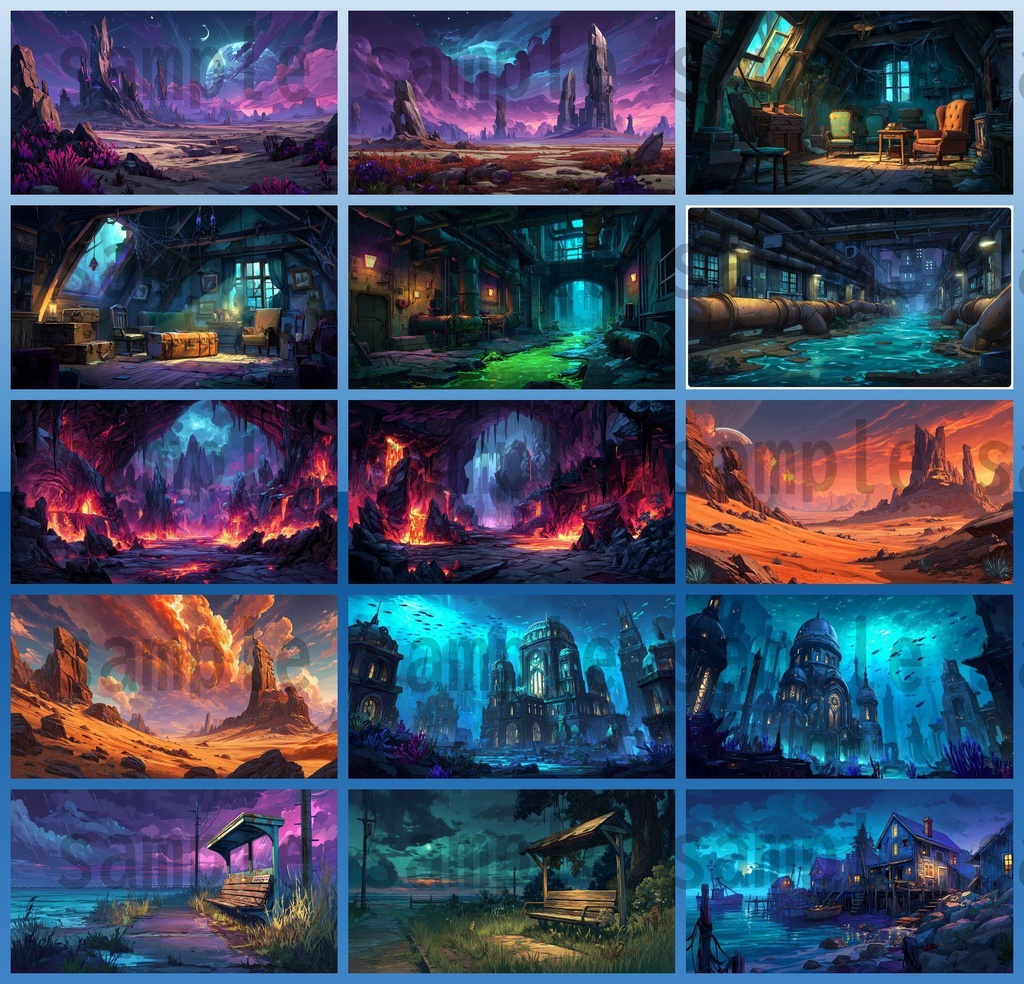 【107種 214枚】クトゥルフ神話TRPG等に使えそうな背景イラスト【著作権フリー素材】