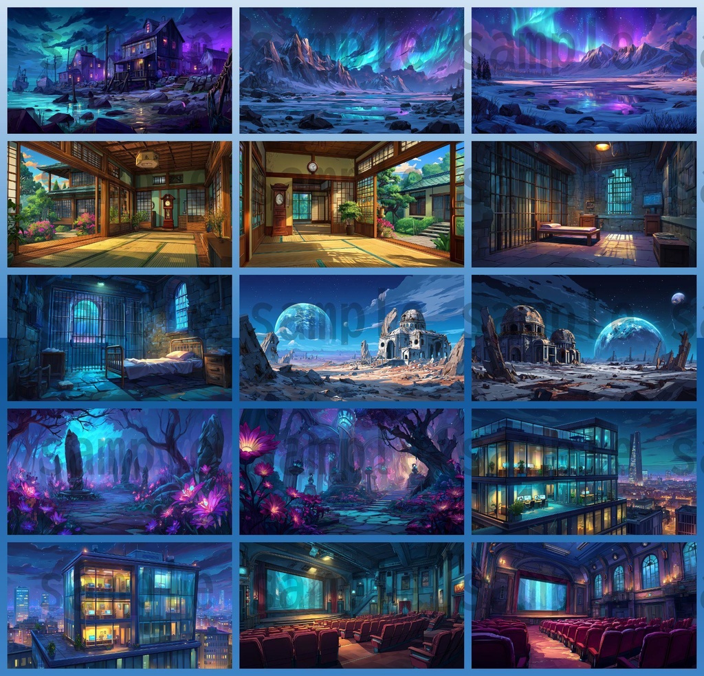 【107種 214枚】クトゥルフ神話TRPG等に使えそうな背景イラスト【著作権フリー素材】