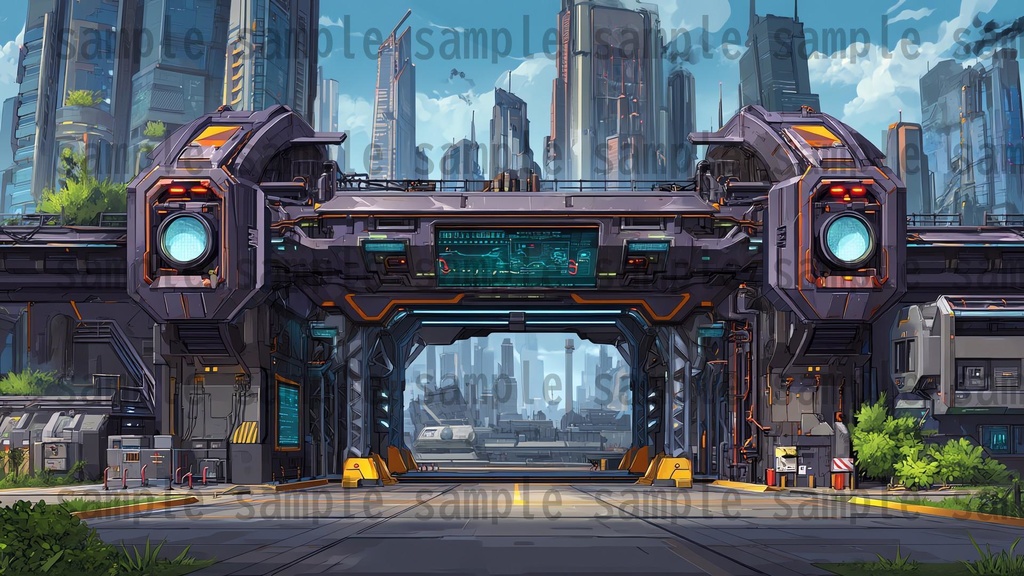 【182枚】SF・未来都市国家 背景イラスト【著作権フリー素材】スマートシティ風景画像