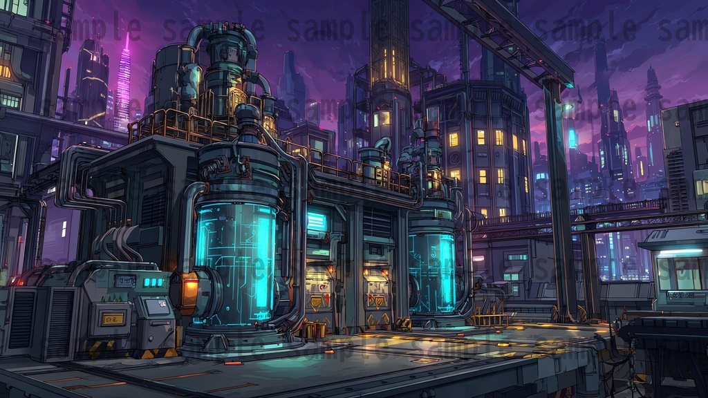 【182枚】SF・未来都市国家 背景イラスト【著作権フリー素材】スマートシティ風景画像