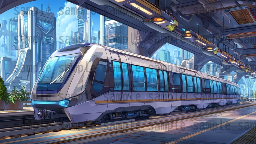 【182枚】SF・未来都市国家 背景イラスト【著作権フリー素材】スマートシティ風景画像