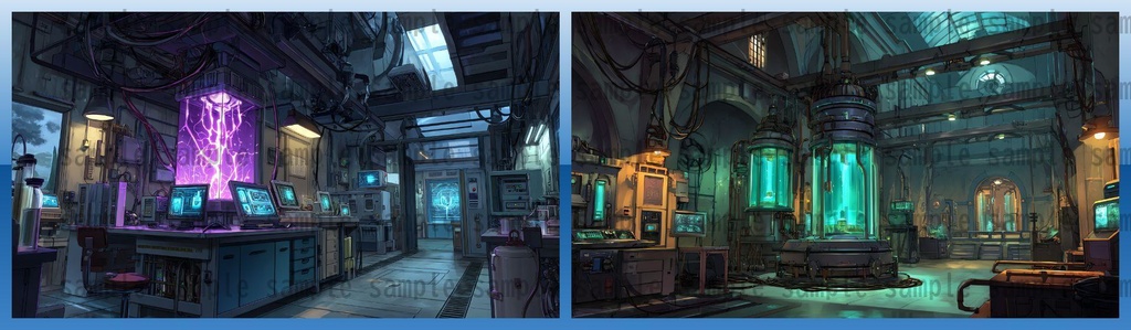 【182枚】SF・未来都市国家 背景イラスト【著作権フリー素材】スマートシティ風景画像