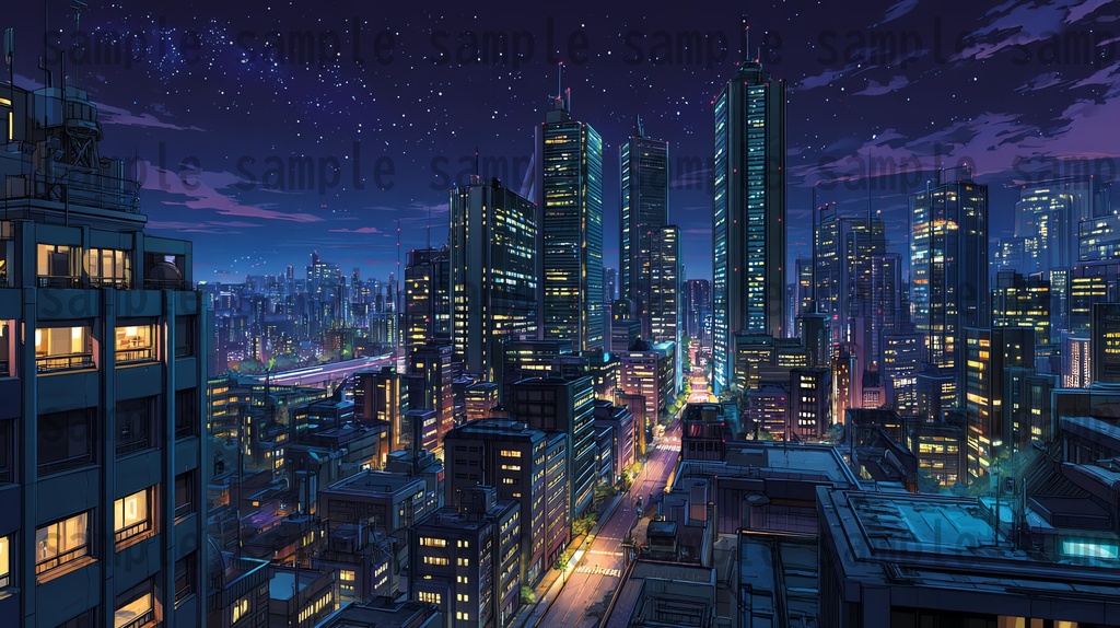 【182枚】SF・未来都市国家 背景イラスト【著作権フリー素材】スマートシティ風景画像