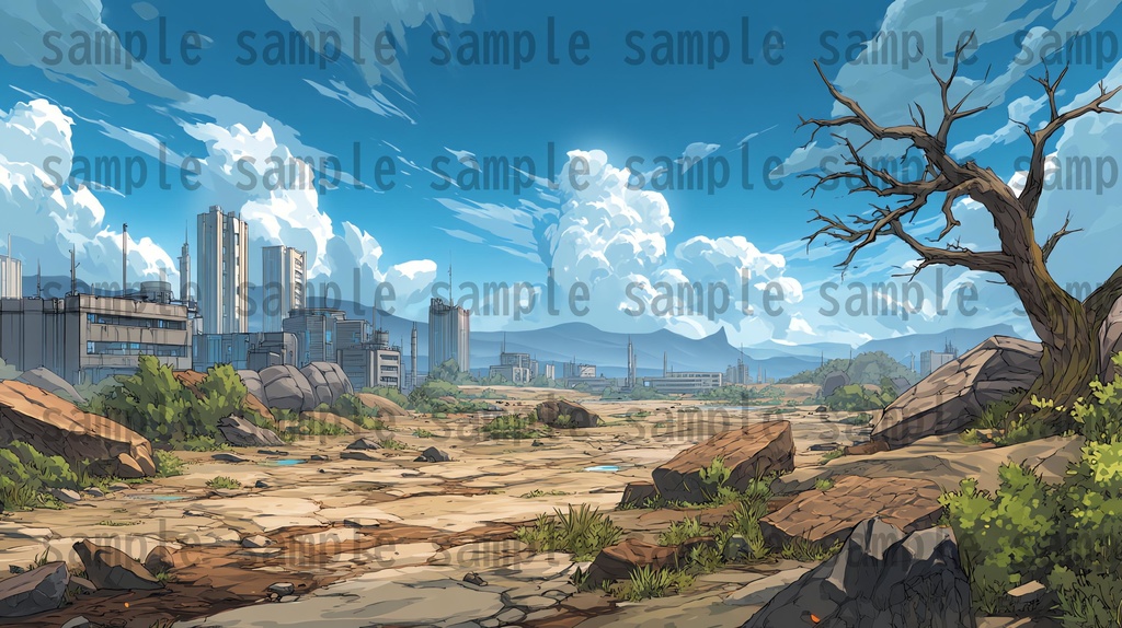 【182枚】SF・未来都市国家 背景イラスト【著作権フリー素材】スマートシティ風景画像