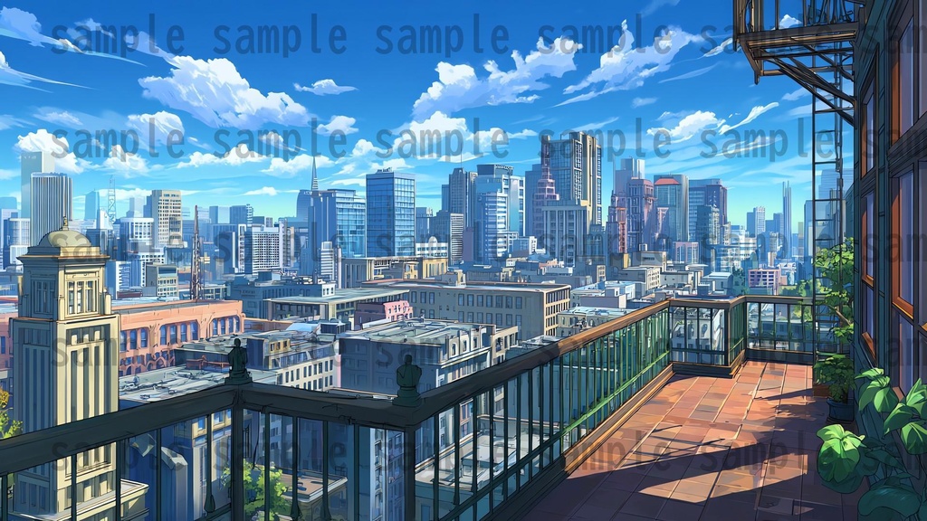 【182枚】SF・未来都市国家 背景イラスト【著作権フリー素材】スマートシティ風景画像