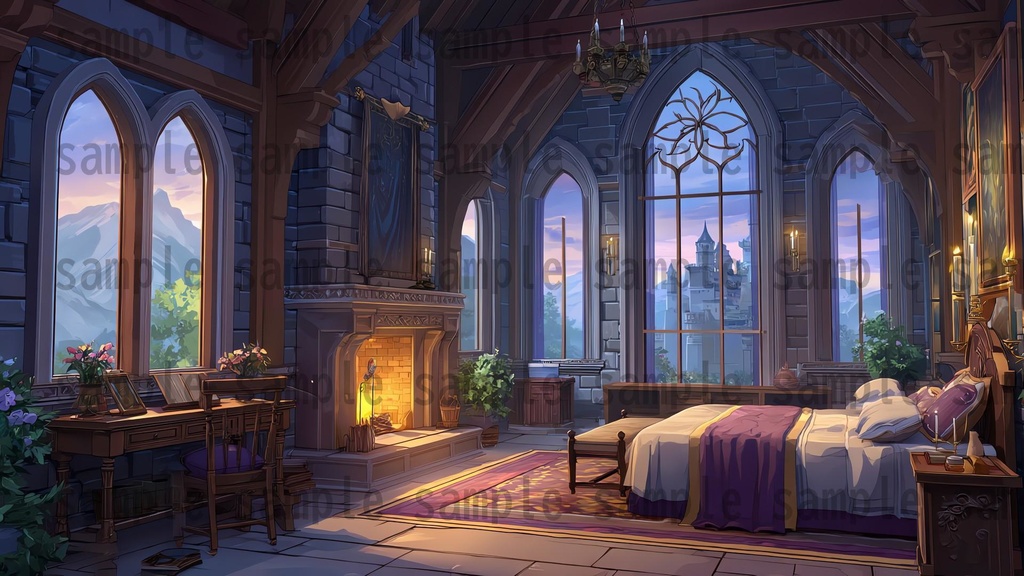 【372枚】ファンタジーRPG お城関連の背景イラスト【著作権フリー素材】