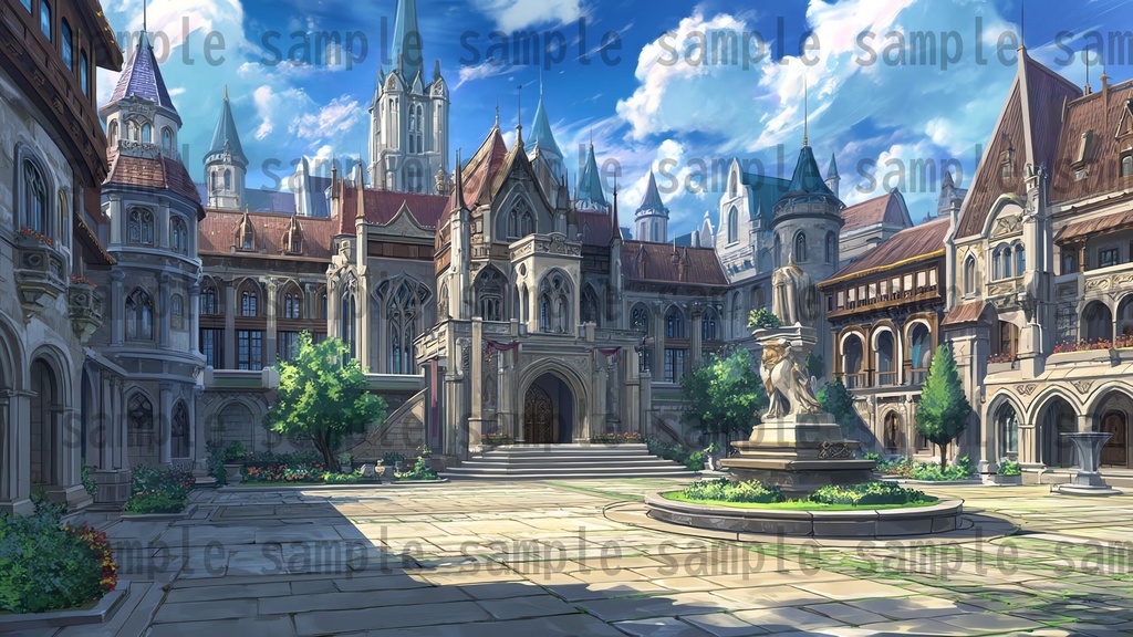 【372枚】ファンタジーRPG お城関連の背景イラスト【著作権フリー素材】