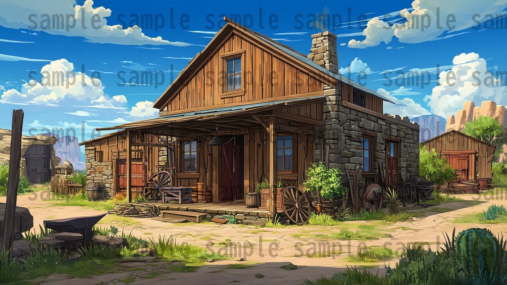 【279枚】アメリカ西部開拓時代 背景イラスト【著作権フリー素材/風景画】