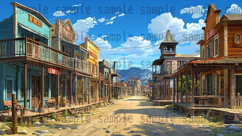 【279枚】アメリカ西部開拓時代 背景イラスト【著作権フリー素材/風景画】