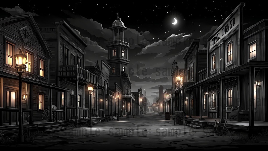 【279枚】アメリカ西部開拓時代 背景イラスト【著作権フリー素材/風景画】