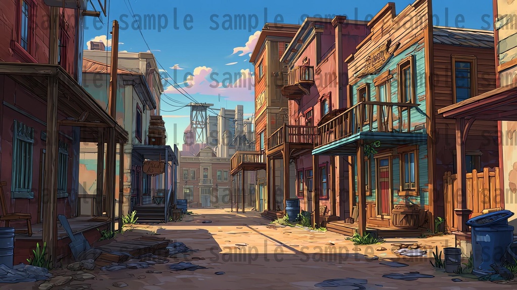 【279枚】アメリカ西部開拓時代 背景イラスト【著作権フリー素材/風景画】