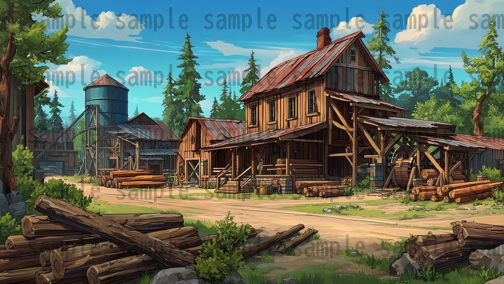 【279枚】アメリカ西部開拓時代 背景イラスト【著作権フリー素材/風景画】