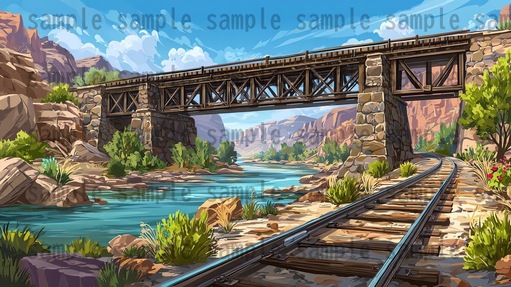 【279枚】アメリカ西部開拓時代 背景イラスト【著作権フリー素材/風景画】