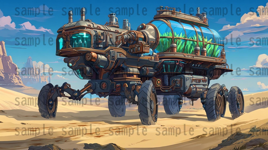 【282枚】スチームパンク ファンタジー風景イラスト【著作権フリー素材】