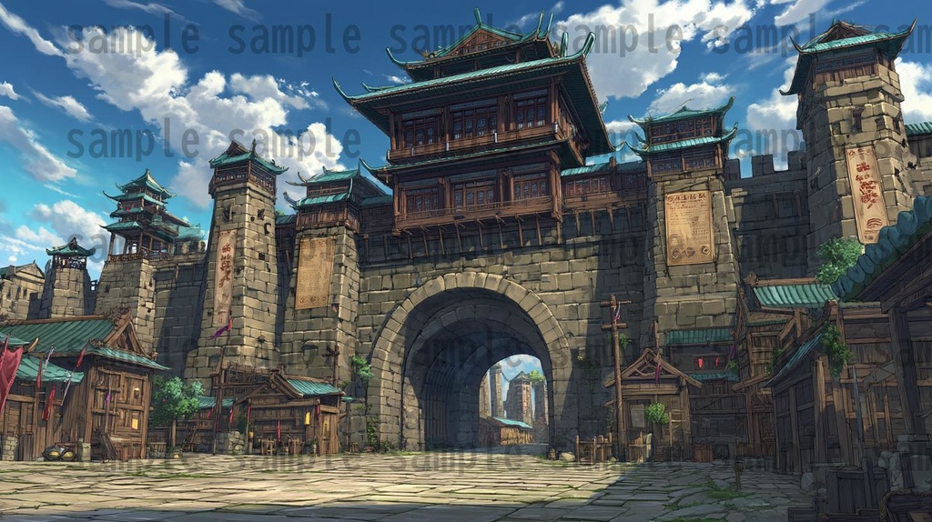 【276枚】中国ファンタジー 風景イラスト【著作権フリー素材】中華背景画像