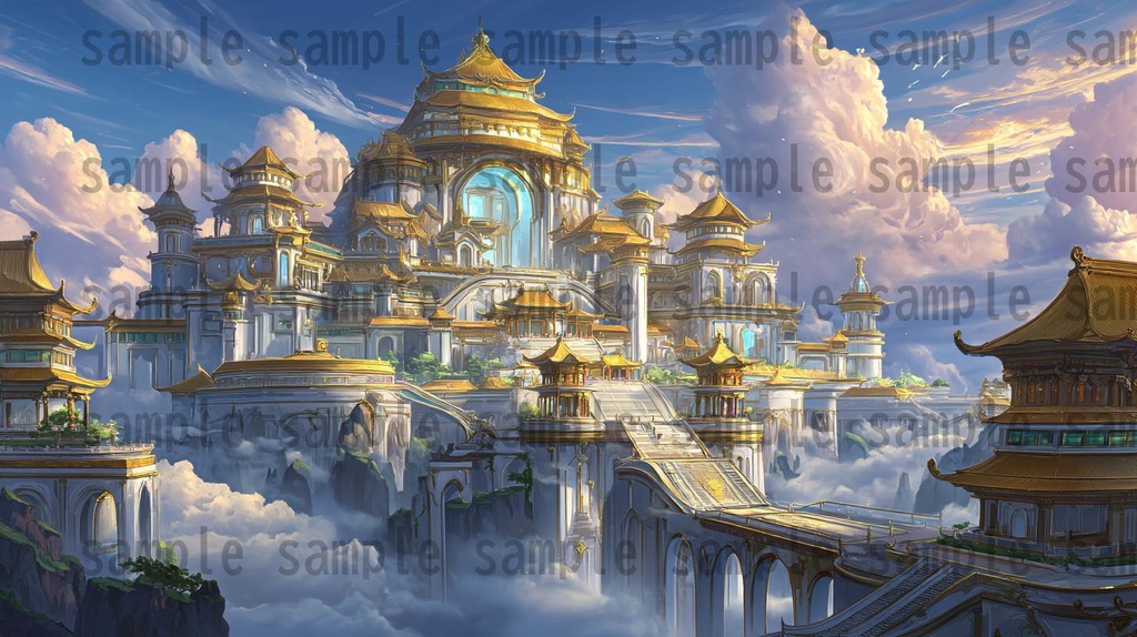 【276枚】中国ファンタジー 風景イラスト【著作権フリー素材】中華背景画像