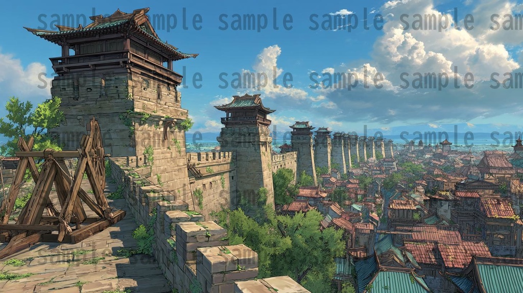【276枚】中国ファンタジー 風景イラスト【著作権フリー素材】中華背景画像