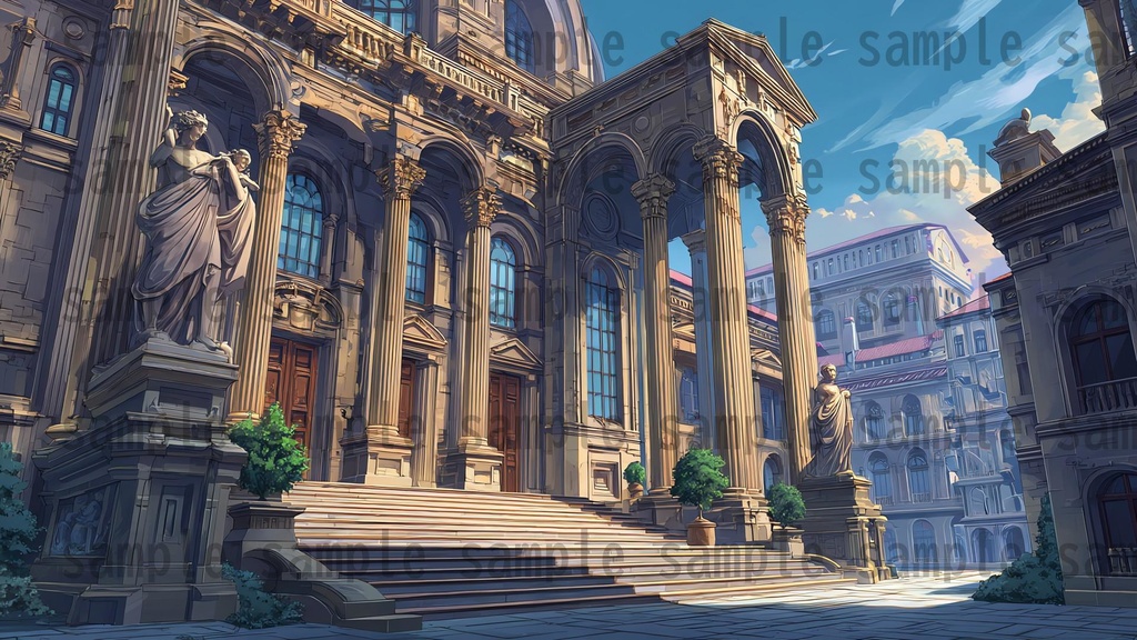 【282枚】ファンタジーRPGの街中の風景・背景イラスト【著作権フリー素材】