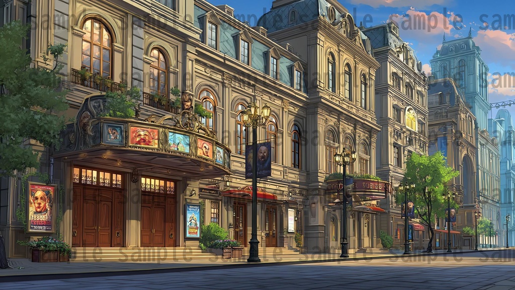 【282枚】ファンタジーRPGの街中の風景・背景イラスト【著作権フリー素材】