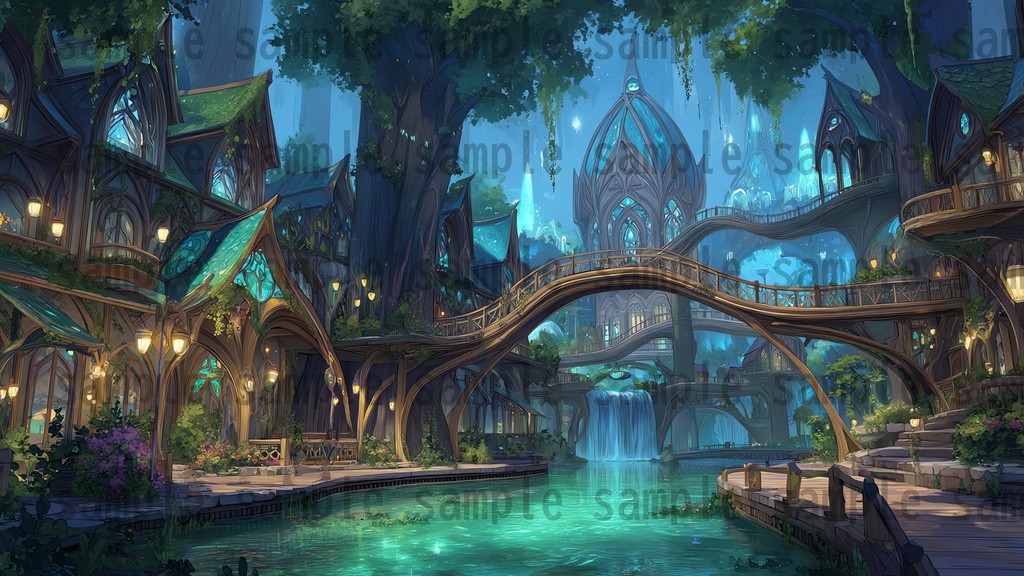 【282枚】ファンタジーRPGの街中の風景・背景イラスト【著作権フリー素材】