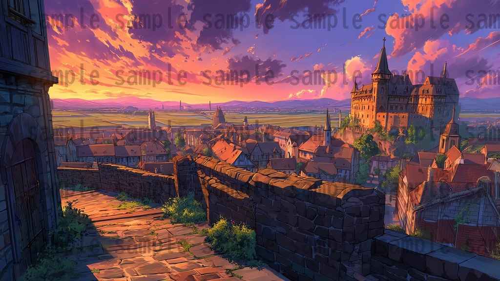 【282枚】ファンタジーRPGの街中の風景・背景イラスト【著作権フリー素材】