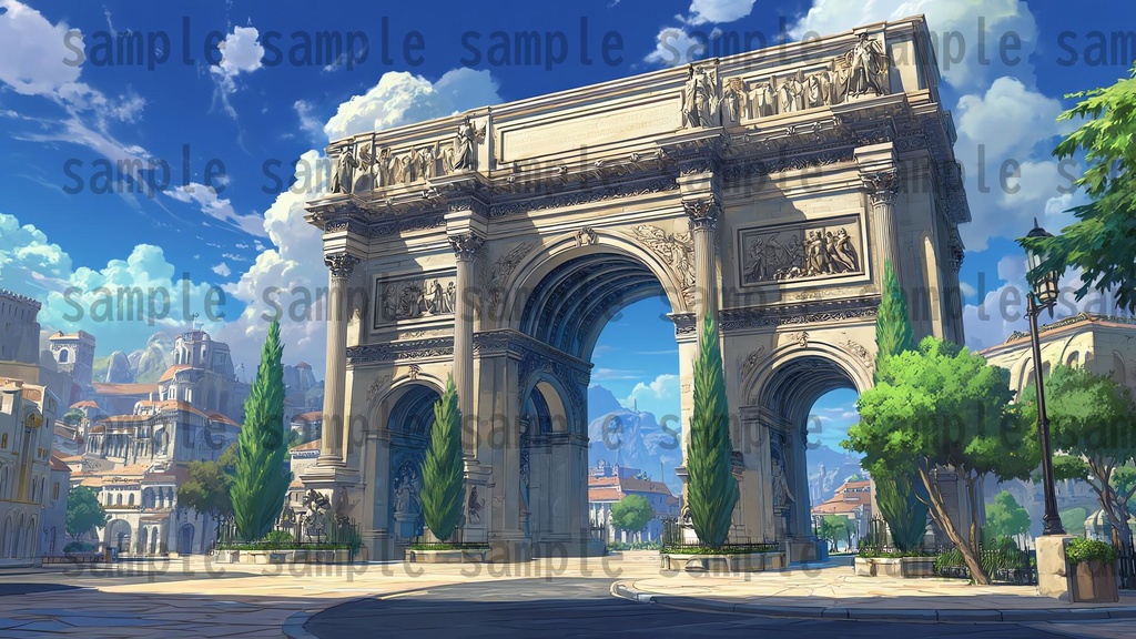 【282枚】ファンタジーRPGの街中の風景・背景イラスト【著作権フリー素材】