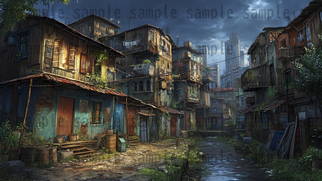 【282枚】ファンタジーRPGの街中の風景・背景イラスト【著作権フリー素材】