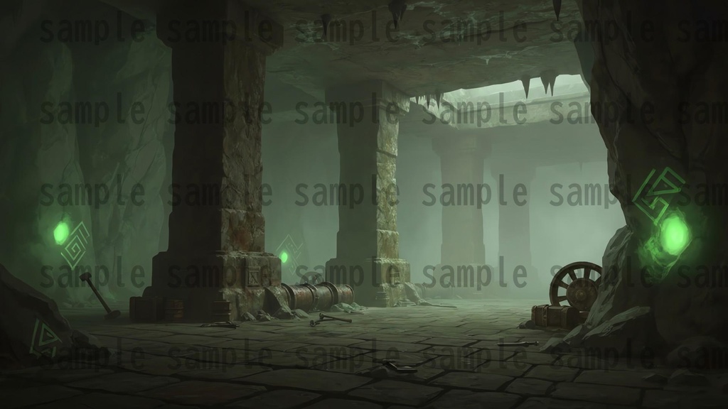 【122枚】地下鉱山 ファンタジー背景イラスト【著作権フリー素材】