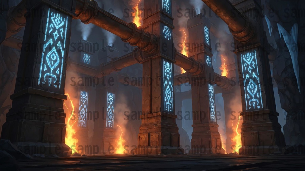 【122枚】地下鉱山 ファンタジー背景イラスト【著作権フリー素材】