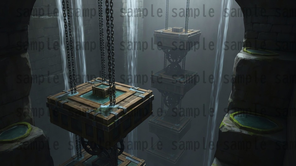 【122枚】地下鉱山 ファンタジー背景イラスト【著作権フリー素材】