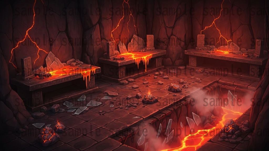 【122枚】地下鉱山 ファンタジー背景イラスト【著作権フリー素材】