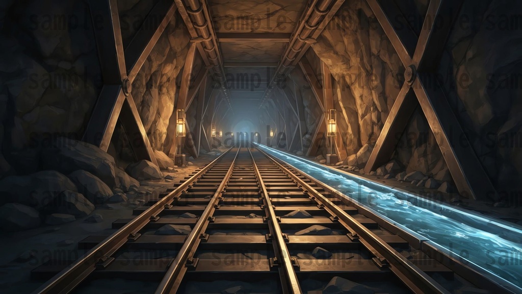 【122枚】地下鉱山 ファンタジー背景イラスト【著作権フリー素材】