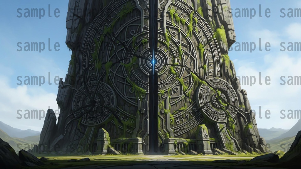 【141 枚】失われた超古代文明の機械遺跡(魔法×メカ) ファンタジー背景イラスト【著作権フリー】