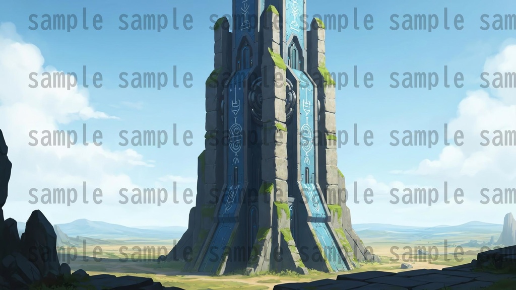 【141 枚】失われた超古代文明の機械遺跡(魔法×メカ) ファンタジー背景イラスト【著作権フリー】