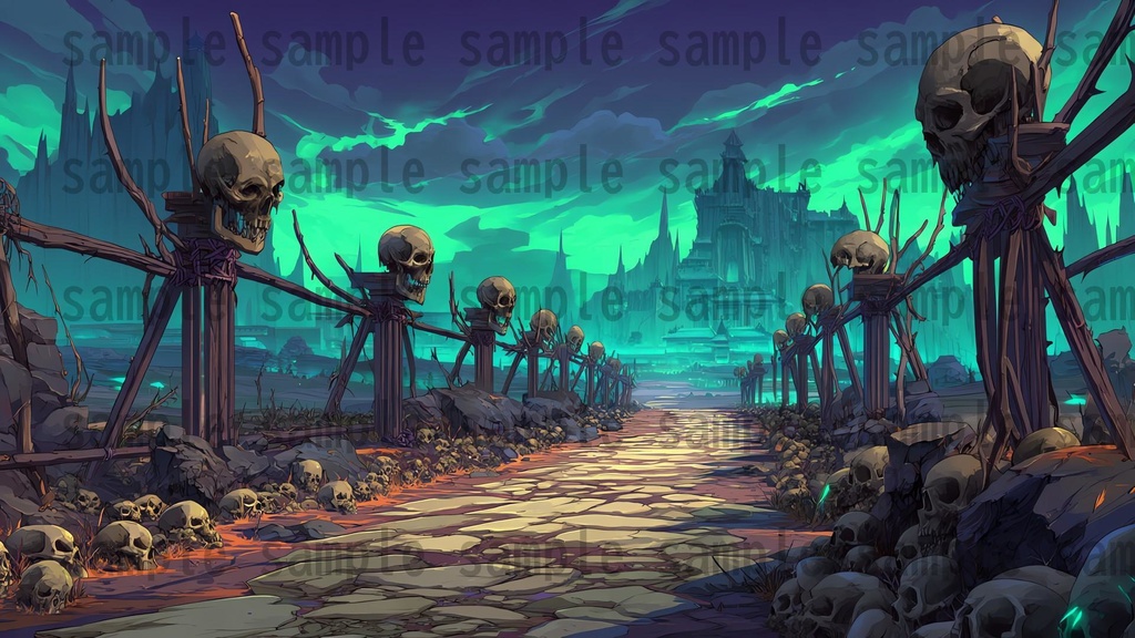 【176枚】黄泉の国 ファンタジーRPG 背景イラスト【著作権フリー画像】