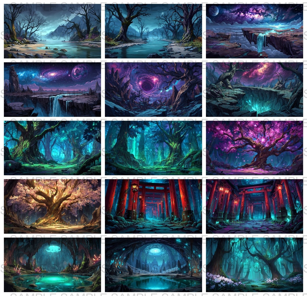 【176枚】黄泉の国 ファンタジーRPG 背景イラスト【著作権フリー画像】