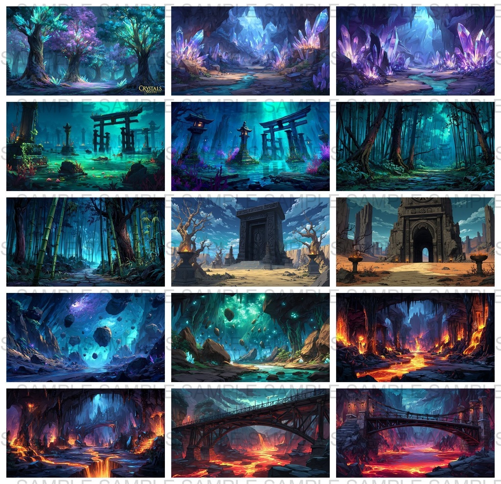 【176枚】黄泉の国 ファンタジーRPG 背景イラスト【著作権フリー画像】