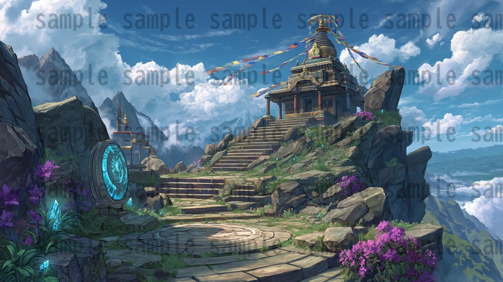 【176枚】古代インドファンタジー背景イラスト【著作権フリー画像】