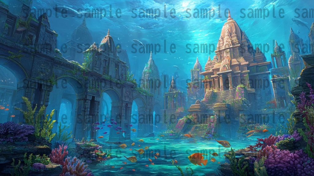 【176枚】古代インドファンタジー背景イラスト【著作権フリー画像】