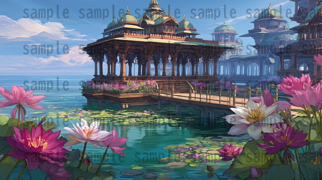 【176枚】古代インドファンタジー背景イラスト【著作権フリー画像】