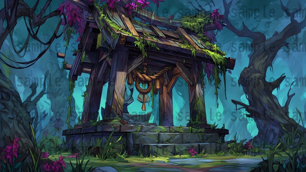 【198枚】古代日本風 ファンタジー背景イラスト【著作権フリー画像】