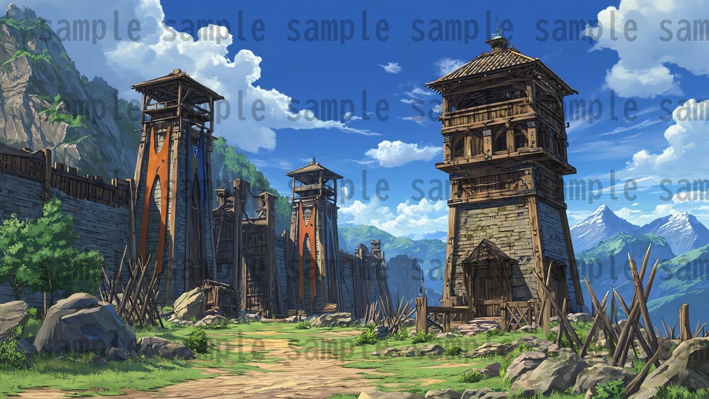 【198枚】古代日本風 ファンタジー背景イラスト【著作権フリー画像】