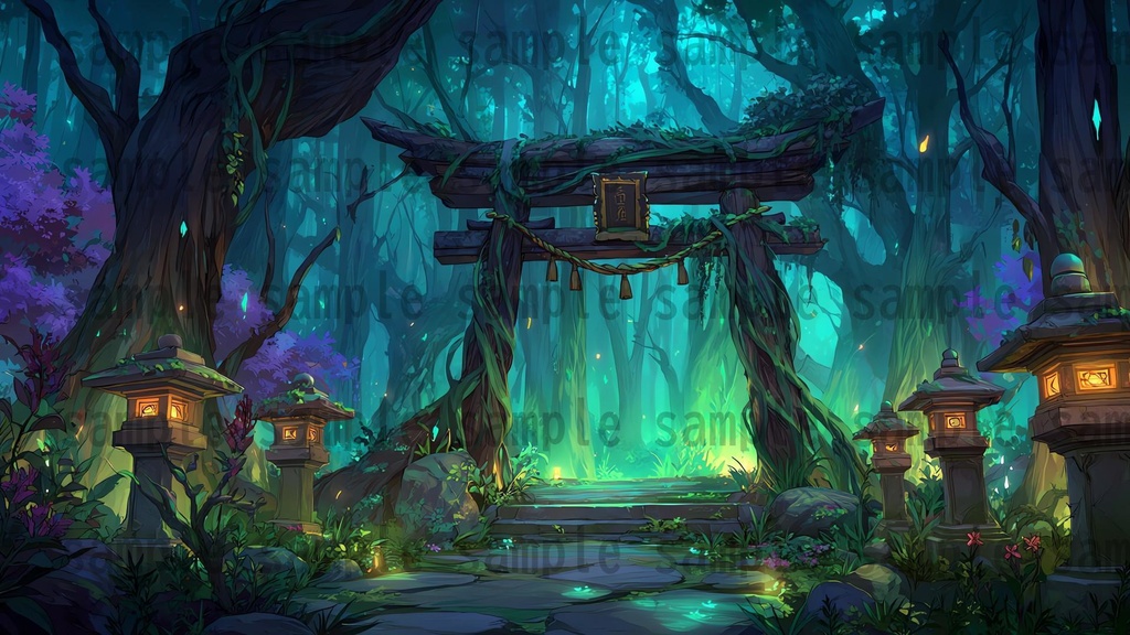 【198枚】古代日本風 ファンタジー背景イラスト【著作権フリー画像】