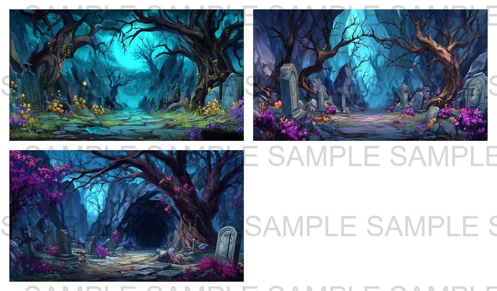 【198枚】古代日本風 ファンタジー背景イラスト【著作権フリー画像】