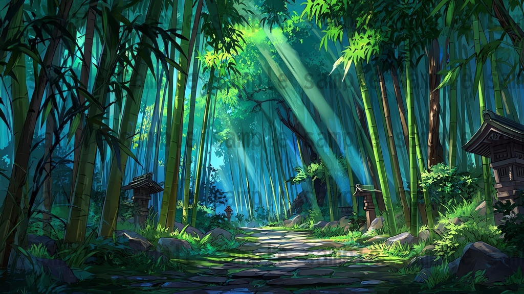 【198枚】古代日本風 ファンタジー背景イラスト【著作権フリー画像】