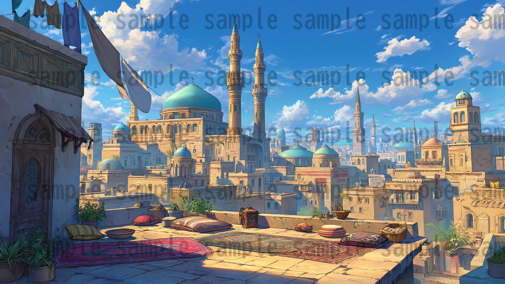 【198枚】古代アラビア ファンタジー背景イラスト【著作権フリー画像】ゲーム・TRPG背景