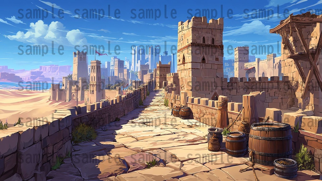 【198枚】古代アラビア ファンタジー背景イラスト【著作権フリー画像】ゲーム・TRPG背景