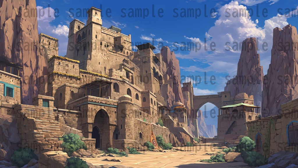 【198枚】古代アラビア ファンタジー背景イラスト【著作権フリー画像】ゲーム・TRPG背景